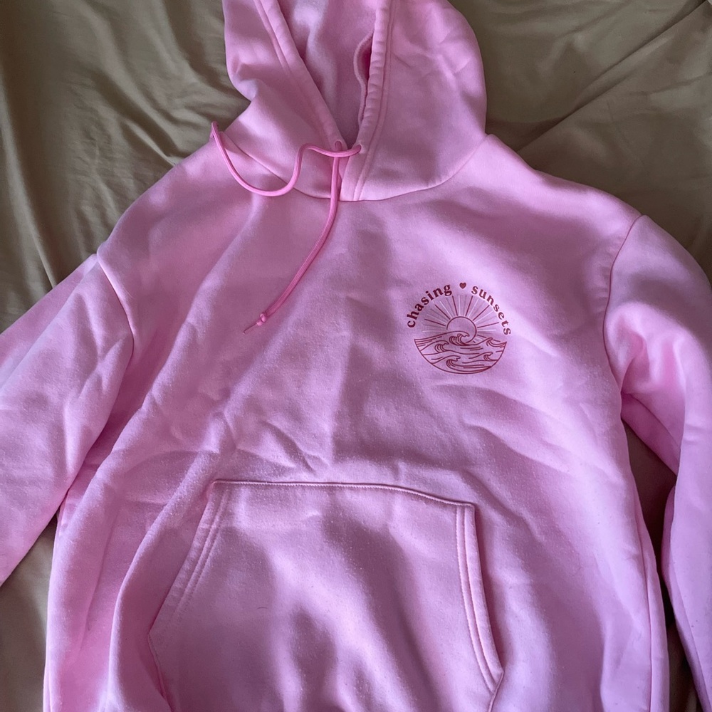 SHEIN Pink Hoodie with Graphic Print
